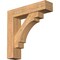 Ekena Millwork Merced Block Smooth Bracket w/ Offset Brace, Western Red Cedar, 7 1/2"W x 32"D x 32"H BKT0806X32X32MRC05SWR - alternate 1